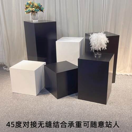 立柱展示台展示柜模特底座服装店桌子陈列柜展会展厅陈列架展台
