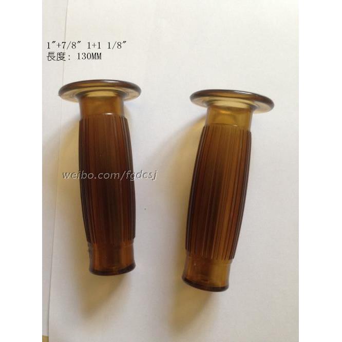 复古摩托车把胶酒桶可乐菠萝-半透明咖啡色-握把手把胶套握把套
