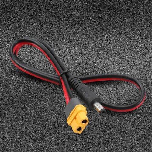 R2LF 15A XT60 Female to DC5525/5521 Male Power Cable