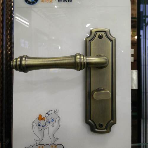 海诗蔓中式欧式室内卧室房间门锁卫生间分体执手锁具实木门把手锁