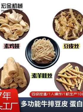 牛排用皮豆QYE机全自生产线 一机多型人造豆皮成套加工设备蛋白动