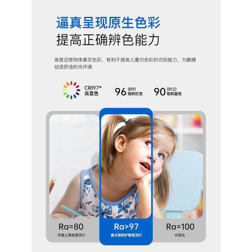 高显指全光413简谱吸灯le主d现代圆形家用顶儿童灯现代约卧室护眼