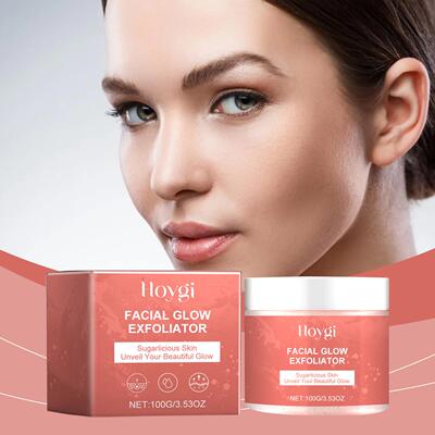 Hoygi Facial Cleansing Scrub - Gently cleanses the skin, lea