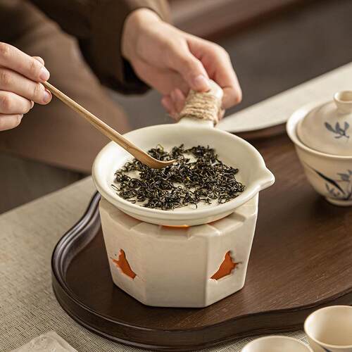 围炉煮茶煮壶茶烤叶茶家用煮奶罐罐茶陶瓷茶壶耐高温可干烧电磁炉
