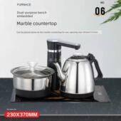 37x23家用全自动上水电茶炉嵌入式 大理石台茶具不锈钢电热水壶