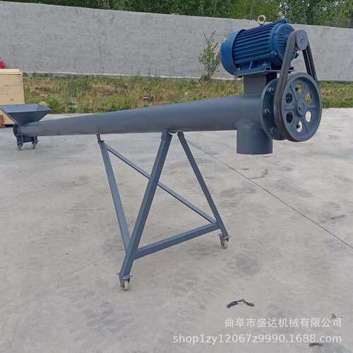 河沙运输自动化螺杆提升机现货垂直上料螺旋输送机图片