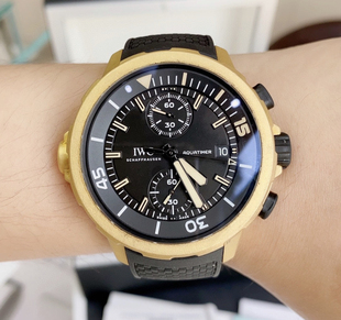 公价8.3万98新44mm万国表海洋时计系列IW379503自动机械计时男表