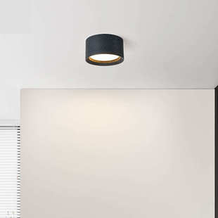 奶油灯具中山衣帽入户实木间灯现代小简约门厅过道风筒原木灯走廊