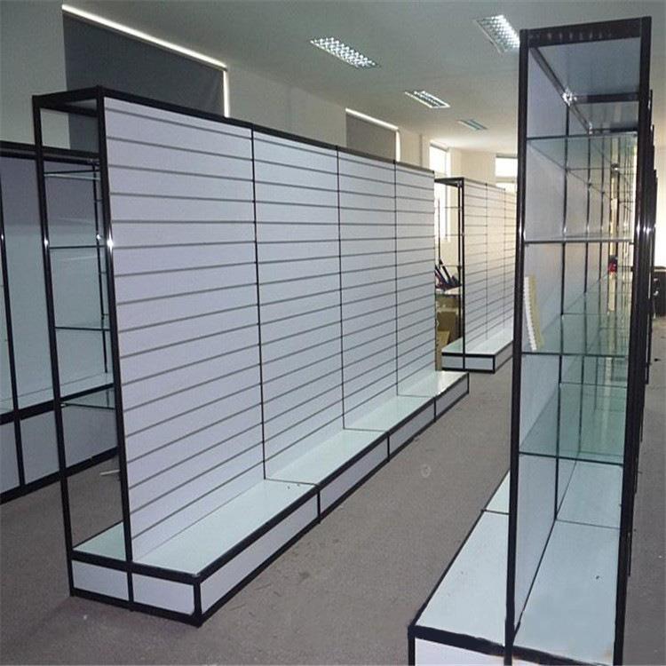 槽板挂板架头花女孩用品展示架婚庆用品架展示柜钛合金货架壁挂式