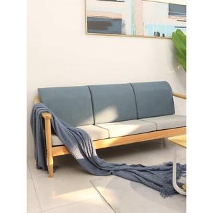 沙发9wor沙发长方形靠枕可靠海绵大腰客厅厚床头大号垫拆洗硬靠背