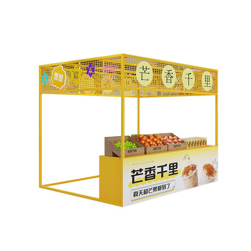 铁艺商场活动棚架市集夜市摆摊架子网红户外超市移动售货摊位展架