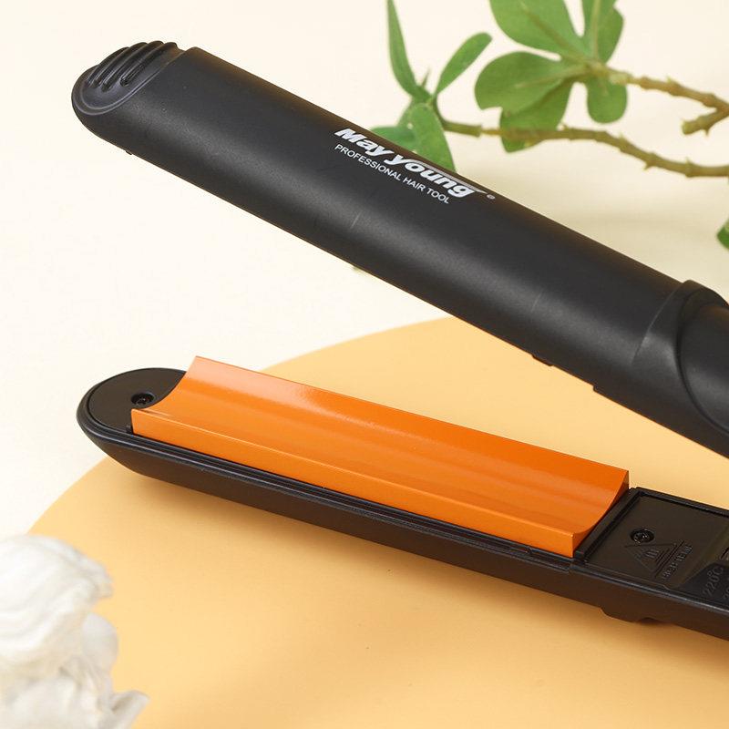 美扬电夹板弧形U型半圆夹板拉直器梨花头内扣两用卷棒陶瓷不伤发