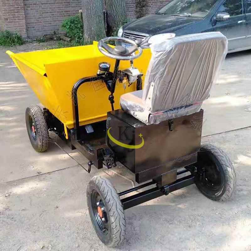 工地用电动灰斗车多用途电动翻斗灰斗车 建筑工程翻斗车 工程翻斗