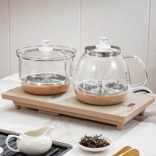 金格仕底下上水玻璃烧水壶快煮壶20X37全自动家用23X37茶台茶桌用