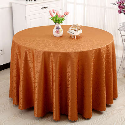 酒店圆桌布欧式布艺餐桌垫方形台布餐厅婚庆饭店办公会议圆形桌布