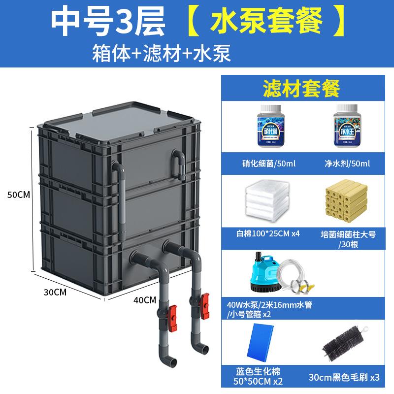 过滤器周转箱疯狂水草过滤设备