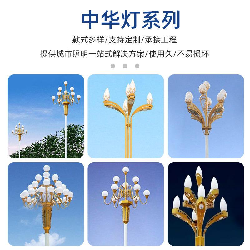 华灯源头厂家中玉兰路灯景政观灯LED户外市工程灯LFG8米9米10米道