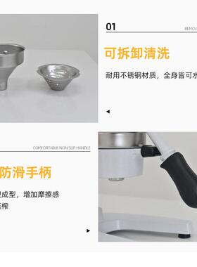 不锈钢手89动榨压商汁机省力长柄用水果器橙汁柠檬果汁汁榨汁器