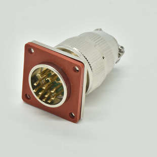 板对线MX23 密封机械设备铜镀金圆形气密连接器 12芯玻璃烧结工艺