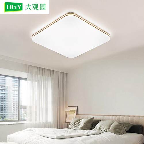 客现厅灯吸顶灯超薄led代简约主卧室灯奢灯儿童轻房房664间灯具L