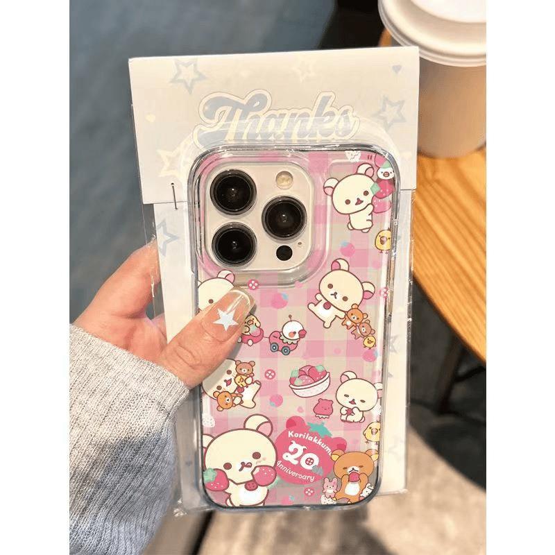 轻松小熊适用苹果16PROMAX手机壳iPhone15plus软壳14卡通13趣味xs
