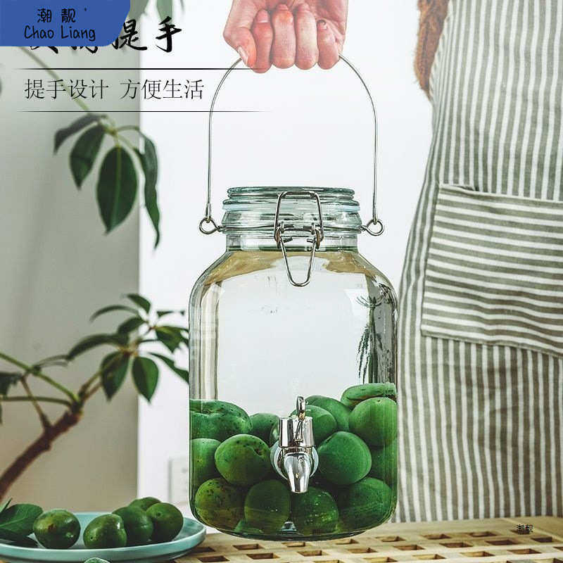 泡酒玻璃瓶酿酒密封罐果酒杨梅酒瓶空瓶容器酒坛子青梅酒包邮新品