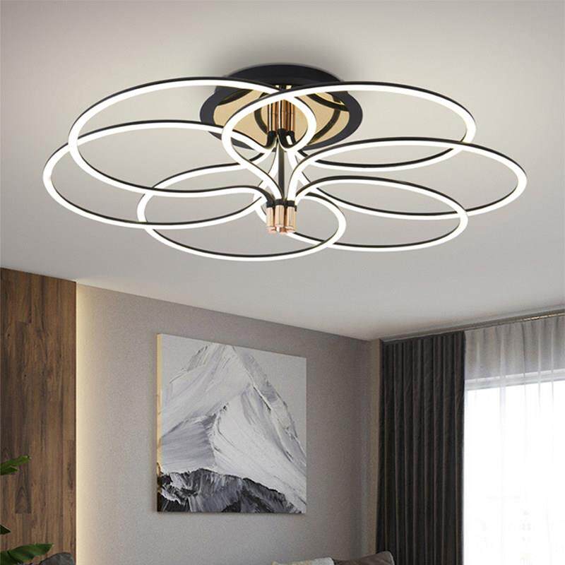 客厅吊灯现代简约大气轻奢高级感主卧室灯创意个性艺术餐厅灯具