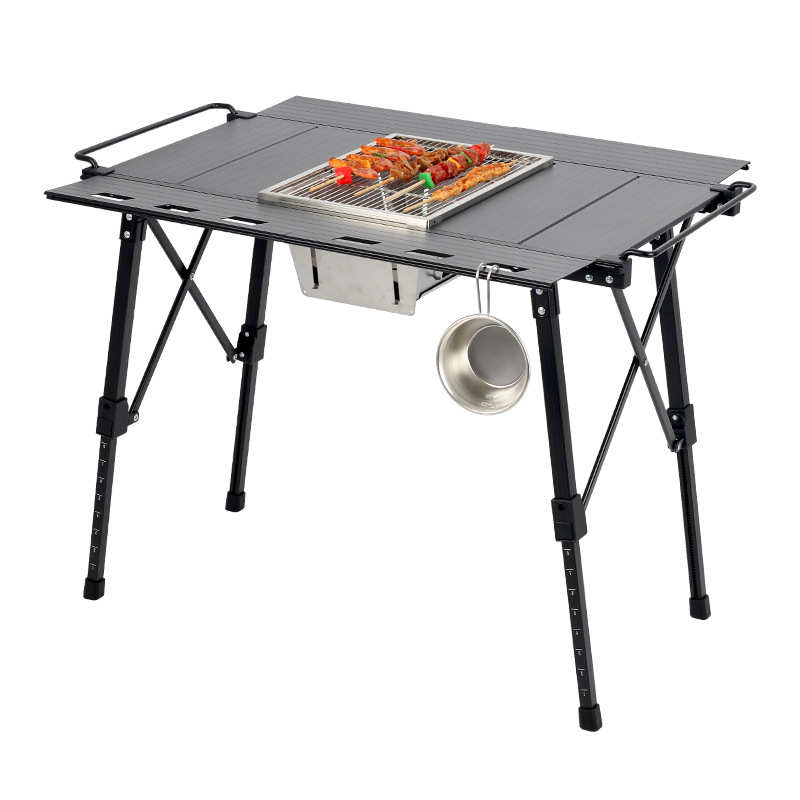 天野高级感野餐桌椅可拓展多功能户外露营桌移动厨房IGT桌升降桌