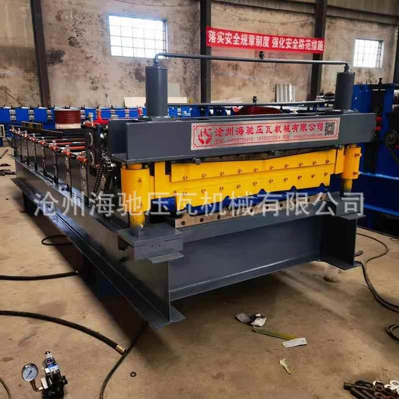 840型平板双层机器 彩钢板压瓦机 不锈钢金属冷弯机 方管成型机