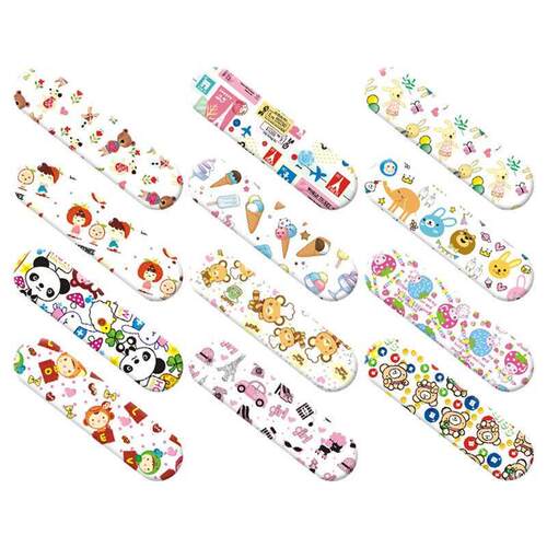 120Pcs/Set Cartoon Bandages Adhesive Bandages Wound Plaster