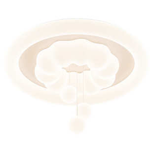 法式 护眼卧室灯温馨浪漫中山灯具 奶油风吸顶灯艺术吊球2025年新款