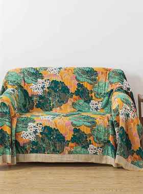 新品高档厚纯UPA棉纱毛巾加被盖午睡布双人床盖多功毯能纯棉纱布