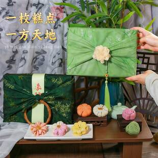 新中式 绿豆糕国风特色茶点心送礼品高档送长辈朋友 糕点伴手礼盒装