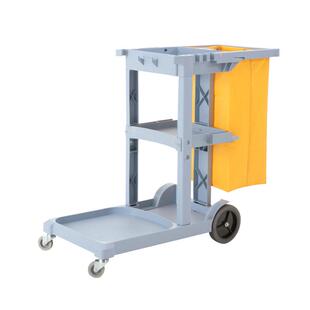 拖杂物双层车车黄布收纳清洁用把桶商场袋多功能酒店客房保洁物业