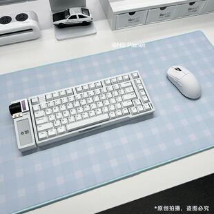 NS桌面滑鼠垫超大号细布面高级感办公桌垫子女生加厚防滑桌垫定制