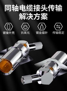 2M两兆头CC3(75-2)视频接头公头 同轴电缆接头DDF连接器10个装