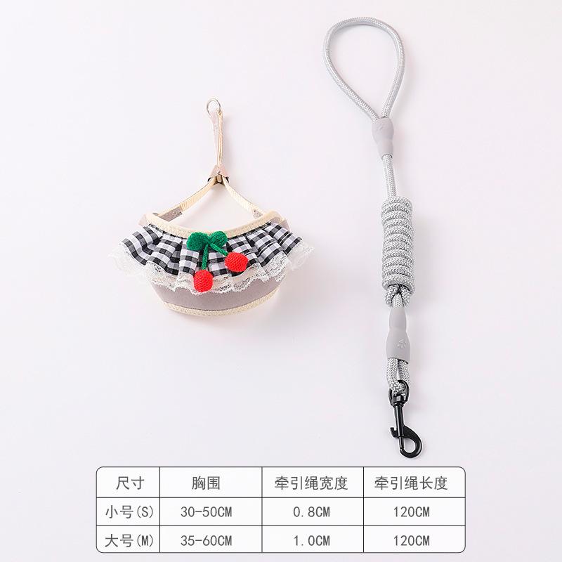 狗狗牵引可爱背带猫咪狗牵引绳