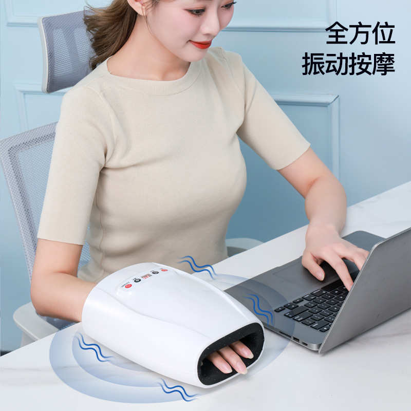 厂家手部按摩器智能热敷手掌关节无线揉捏电动气囊手部按摩仪批发