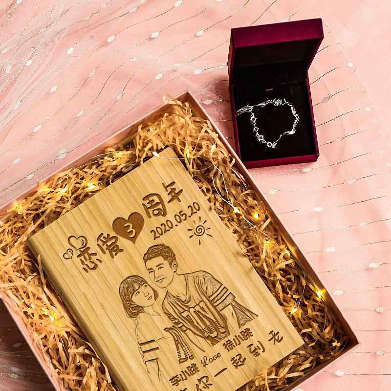 正品结婚男纪念情日礼物送婆老公生日老定制女朋友恋爱一周年实用