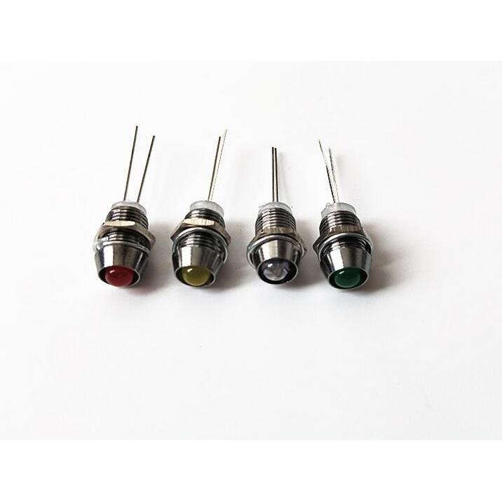 开孔6MM信号灯指示灯LED灯 3V6V12V24V F3二极管发光灯带灯座