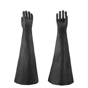 喷砂手套加厚加长带颗粒手套喷砂机专用耐磨乳胶手套左右手可单卖