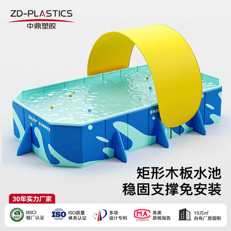 狗狗泳池洗澡专用免充气游泳池小宠物家用大型户外院子折叠游泳池
