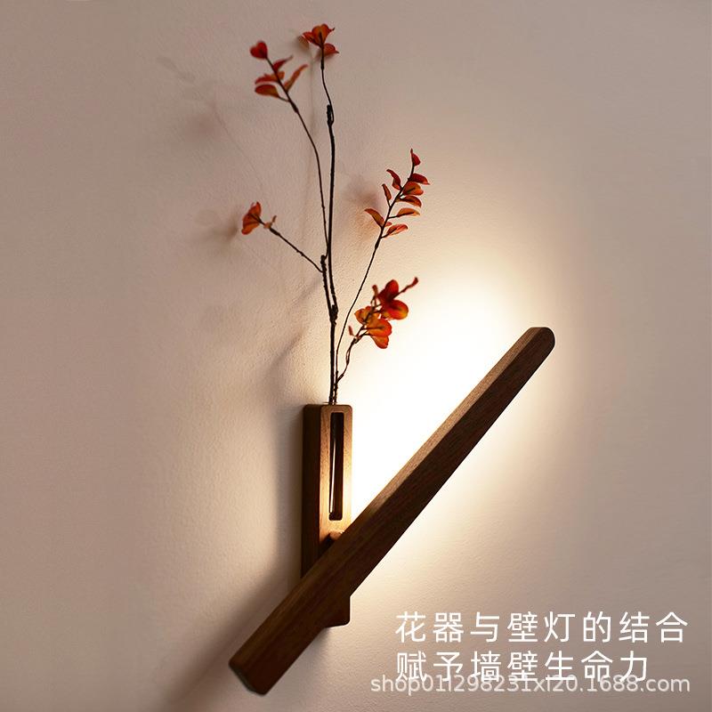 接电款花器壁灯2025新款简约卧室客厅走廊氛围灯插花墙壁装饰夜灯