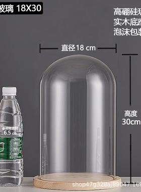 厂家跨境永生干花玻璃装饰摆件