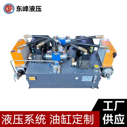 双伺服电机液压站双蓄能5.5KW油泵26L液压系统东莞厂家生产