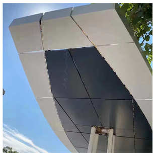 廊架铝单板小区门头装饰廊桥雨棚门楼氟碳造型双曲氟碳铝单板