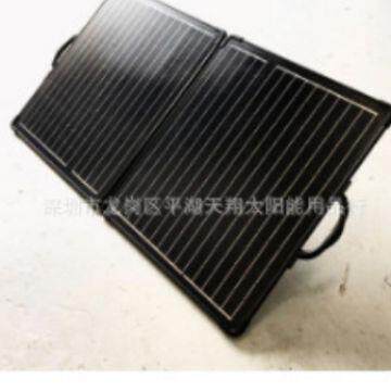 折叠100W太阳能光伏板便携式适合露营户外房车储能电池笔记本充电
