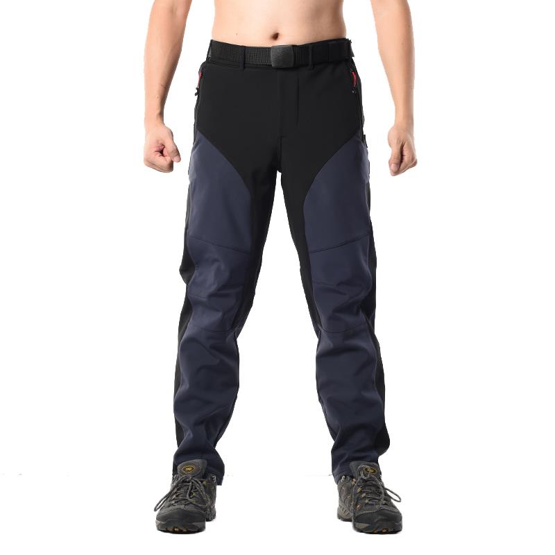 高档秋冬季骑行加加厚男防山风防水裤衣服加厚保绒暖抓绒登自行车