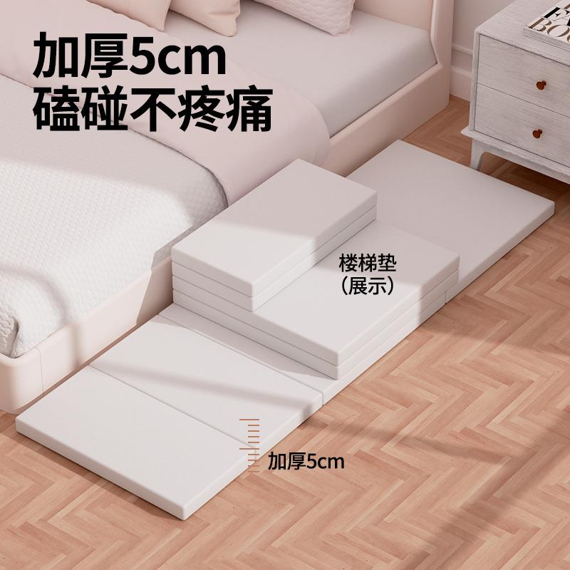 婴儿环保加厚爬爬垫宝宝爬行垫床边防摔地垫5cm可折叠变楼梯图片