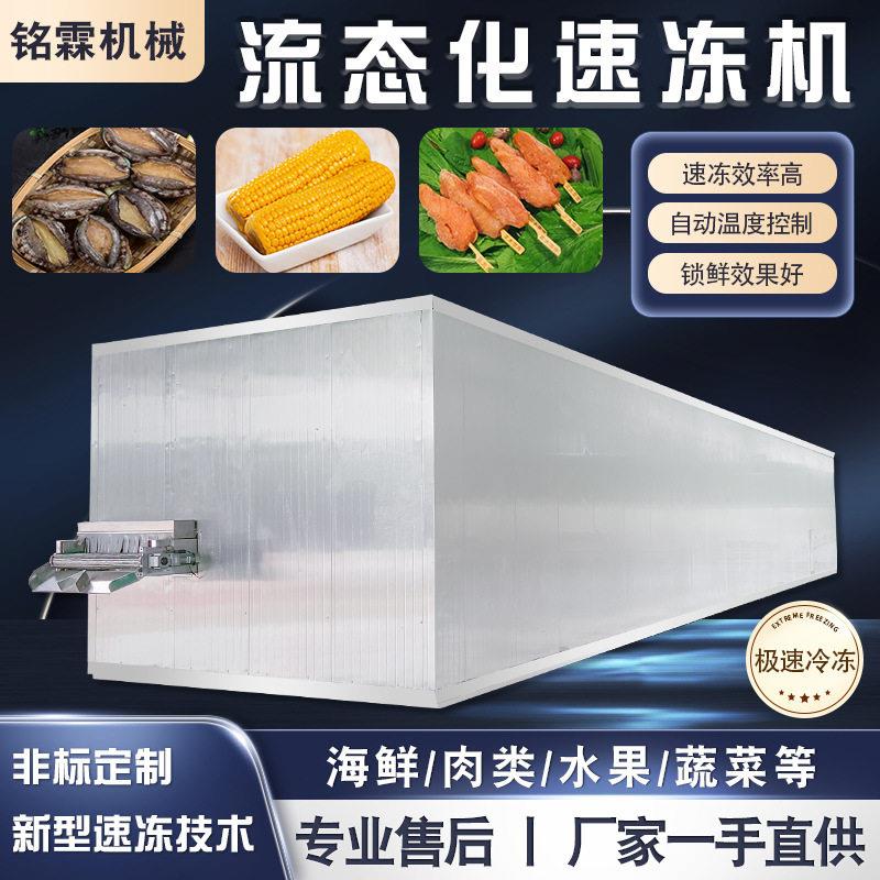 带鱼海鲜速冻机鸡腿鸡翅速冻流水线草莓芒果流态化速冻设备